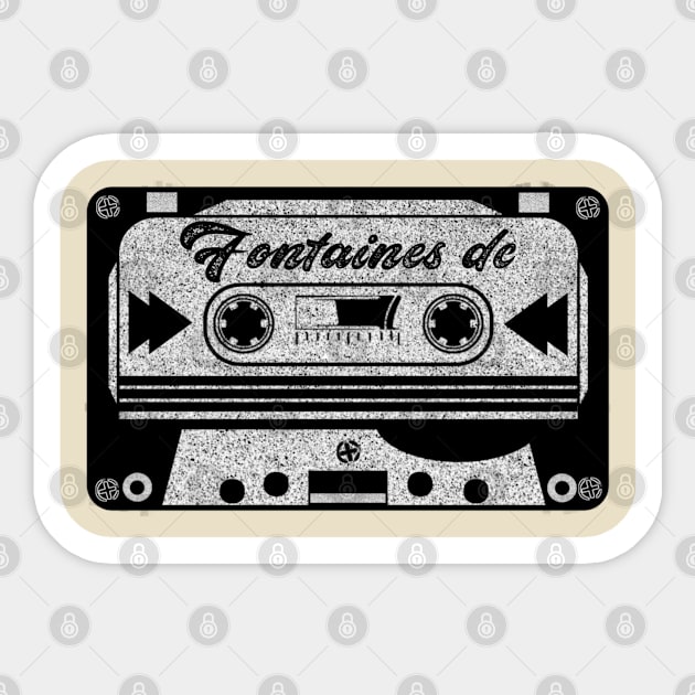 fontaines dc cassette Sticker by LDR PROJECT